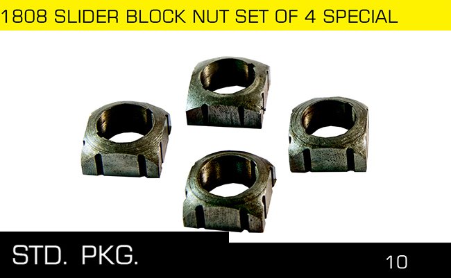 1808 SLIDER BLOCK NUT SET OF 4 SPECIAL